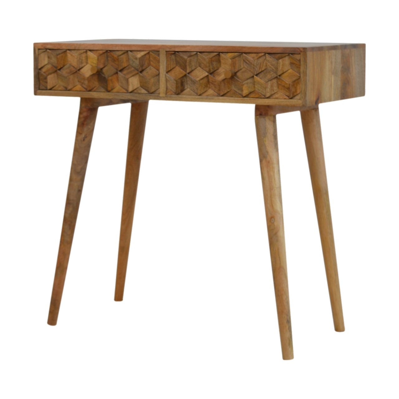 Cube Carved Console Table - Image 3