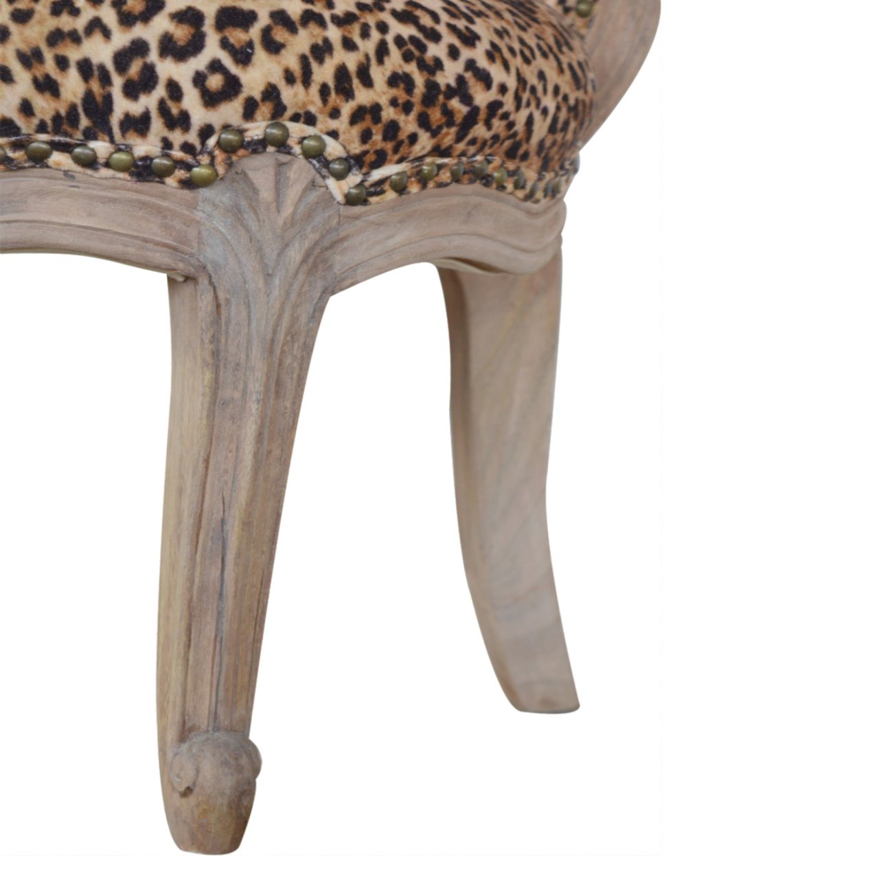 Leopard Print Studded Chair - Image 7