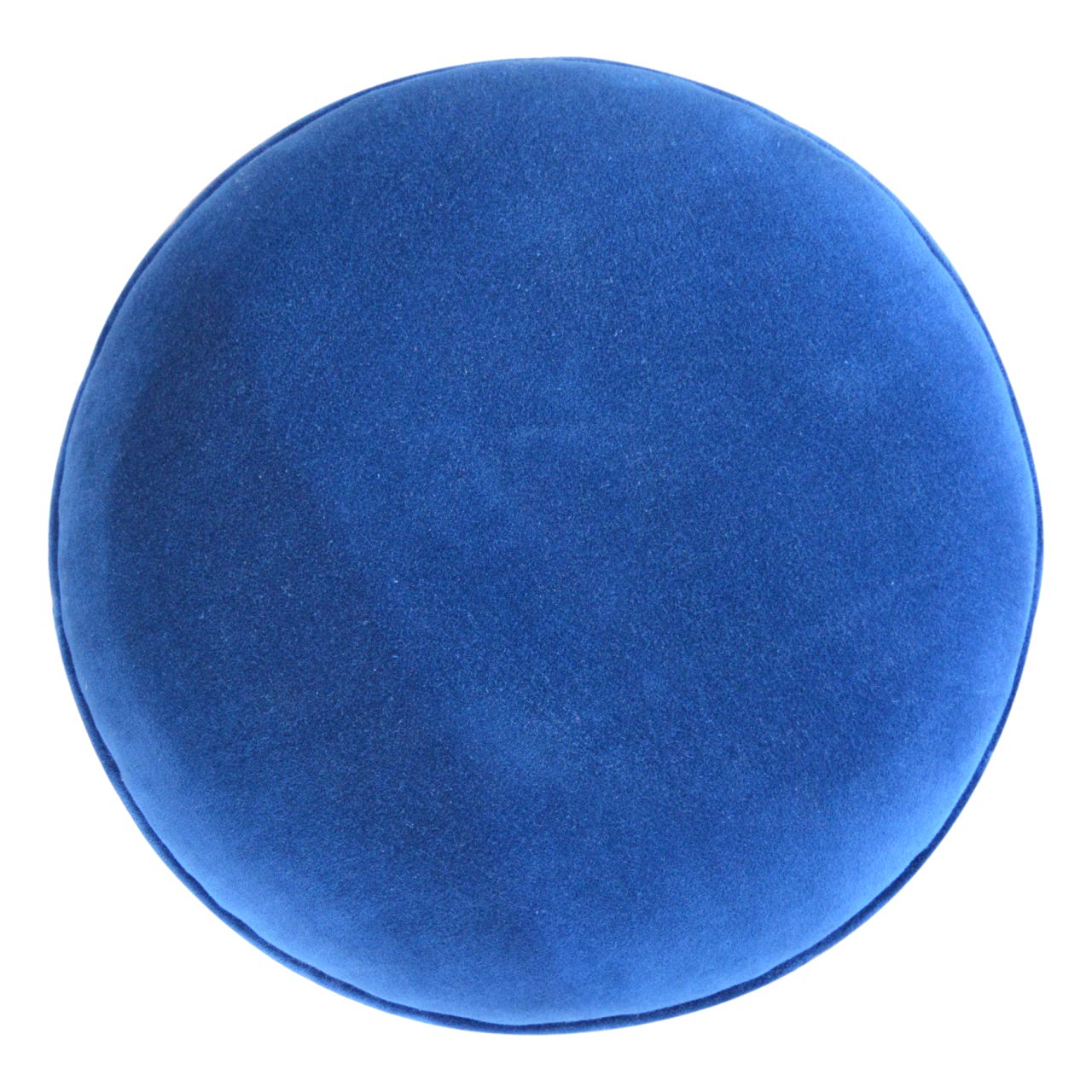Royal Blue Velvet Nordic Footstool - Image 4