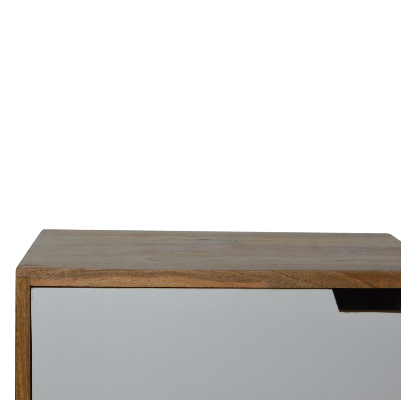 Grey Painted Cut-out Bedside - Image 5
