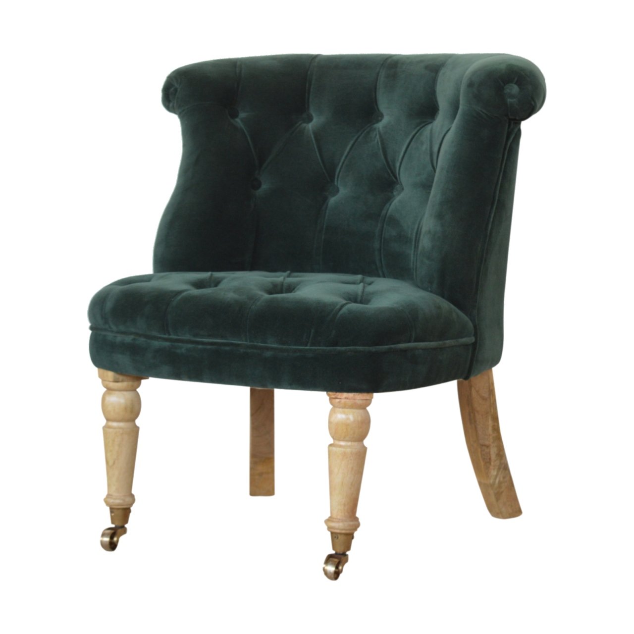 Emerald Velvet Accent Chair - Image 3