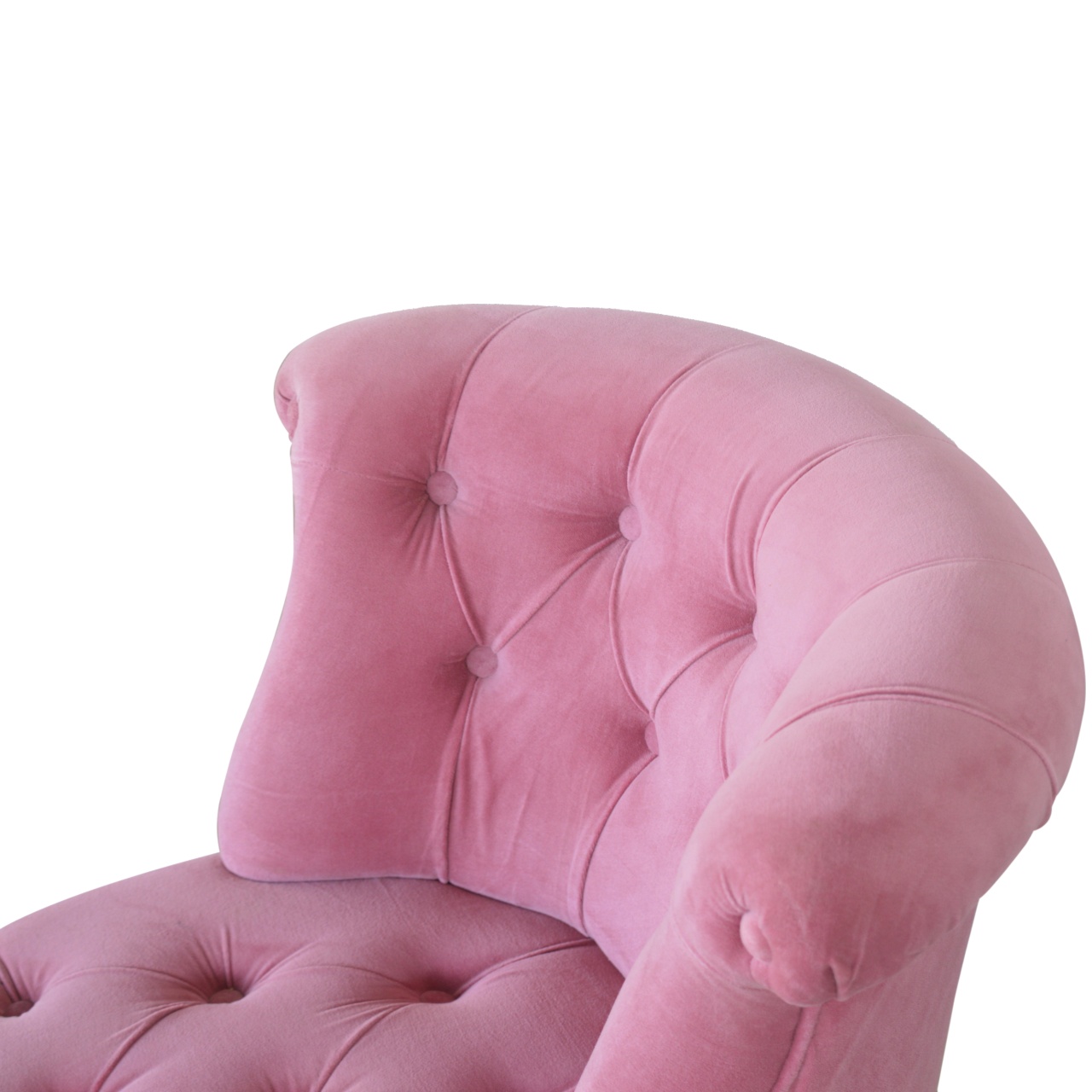 Pink Velvet Accent Chair - Image 5