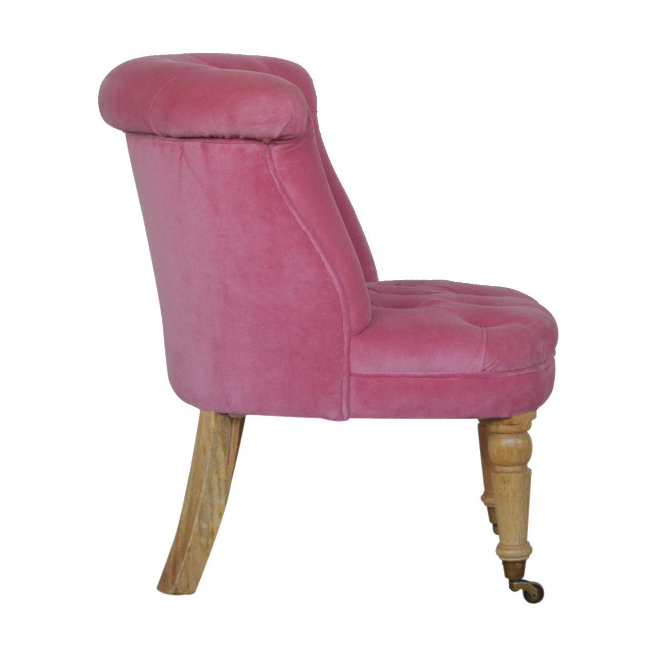 Pink Velvet Accent Chair - Image 9