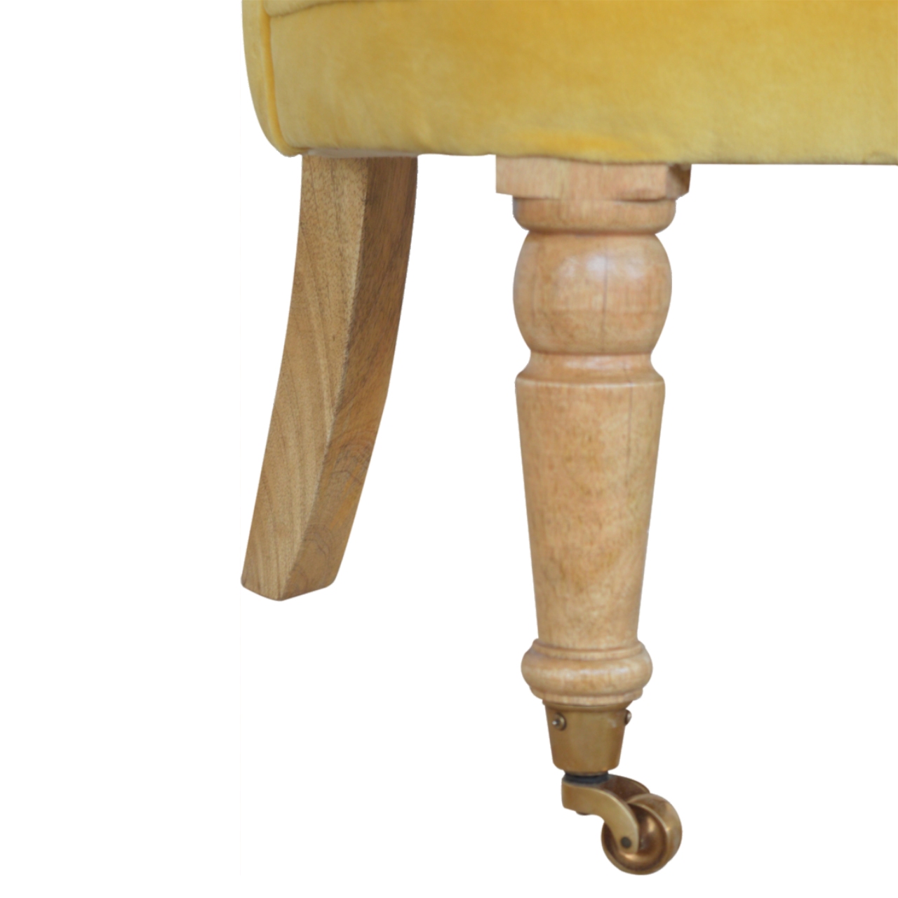 Mustard Velvet Accent Chair - Image 7