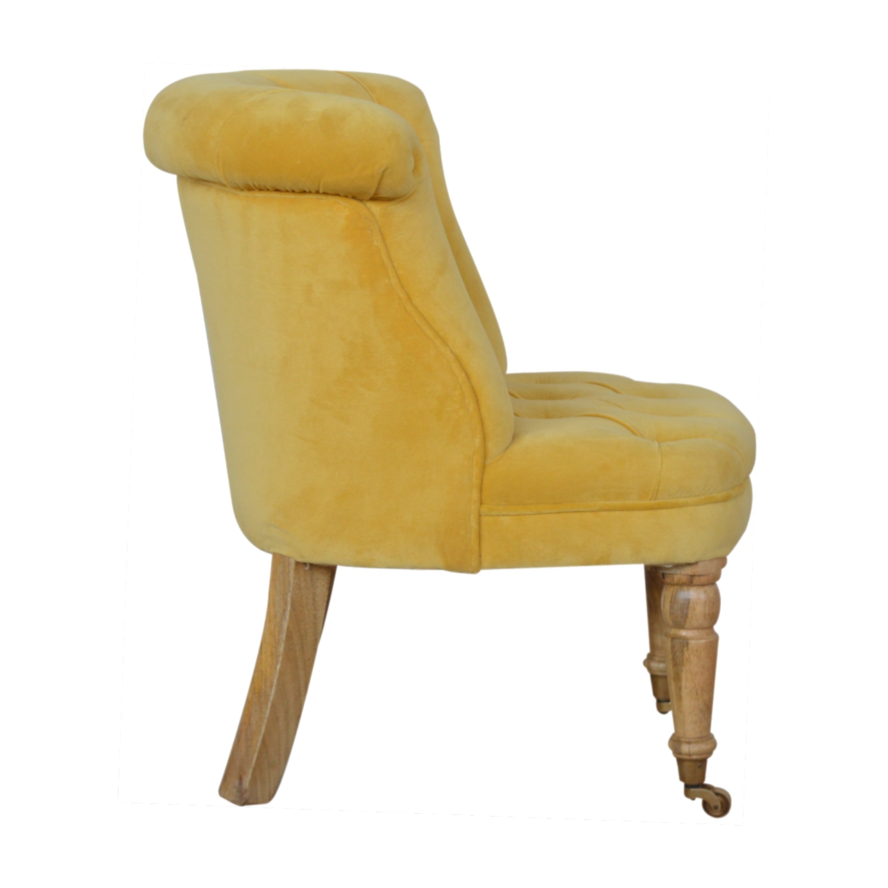 Mustard Velvet Accent Chair - Image 9