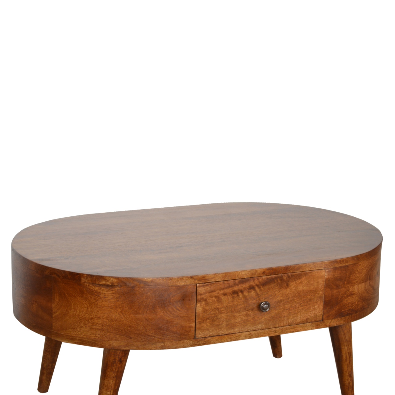 Chestnut Rounded Coffee Table - Image 5