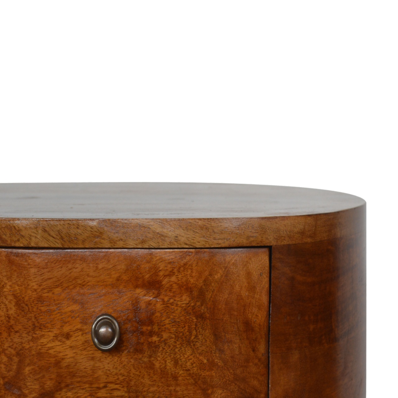 Chestnut Rounded Bedside Table - Image 5