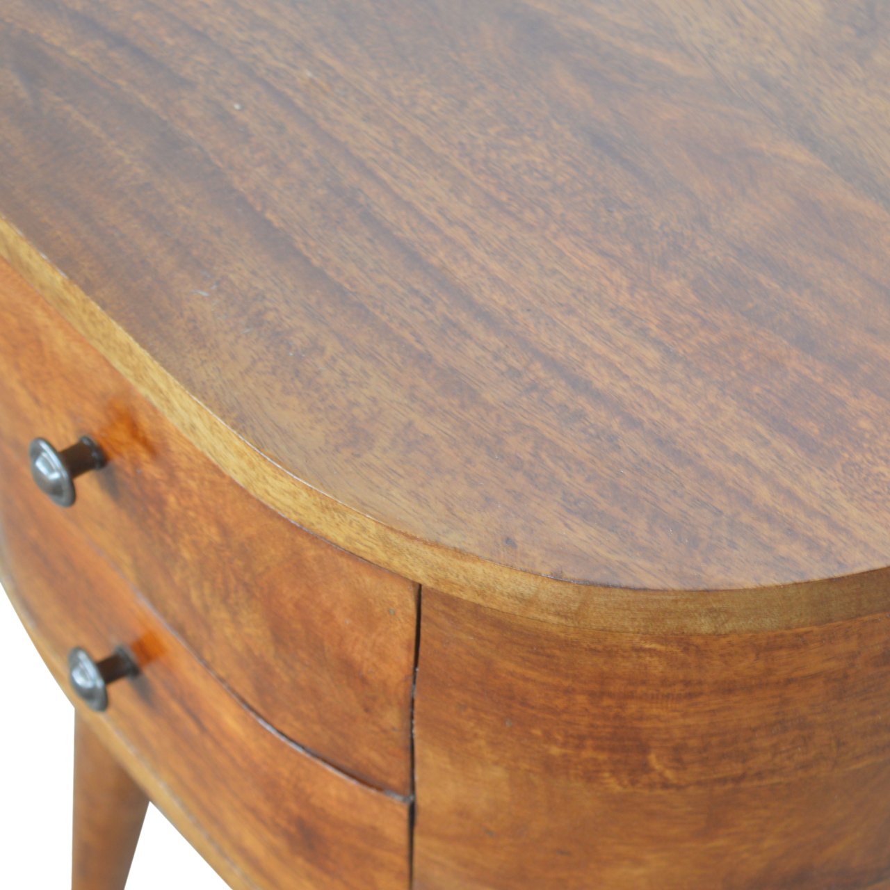Chestnut Rounded Bedside Table - Image 6