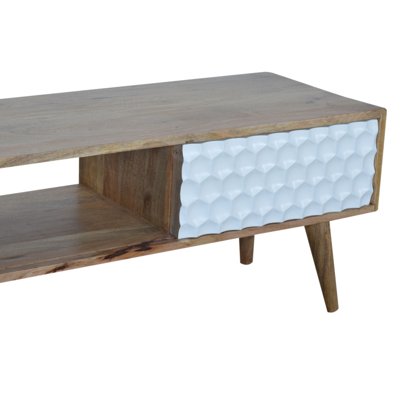 Honeycomb Carved Coffee Table - Image 8