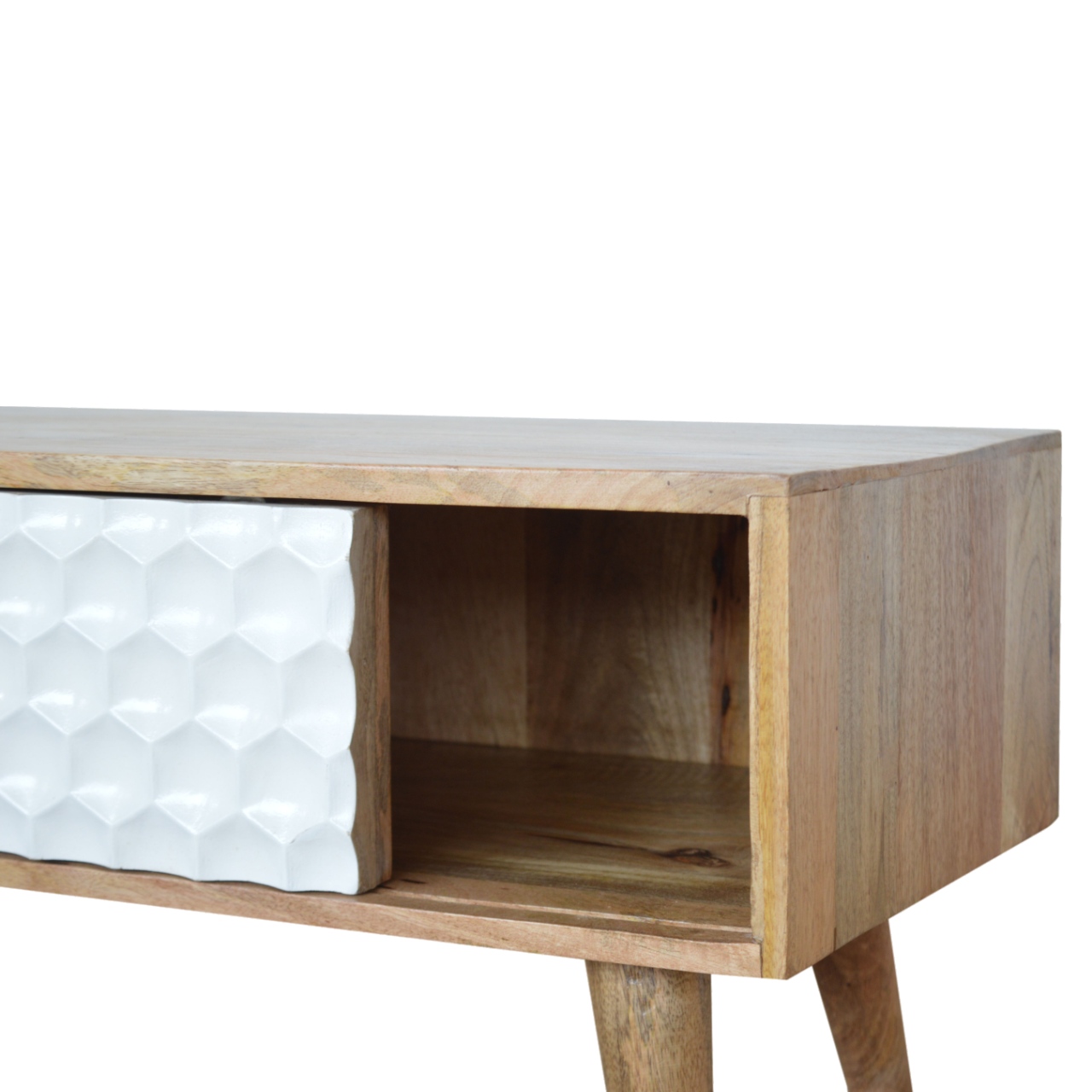 Honeycomb Carved Coffee Table - Image 4