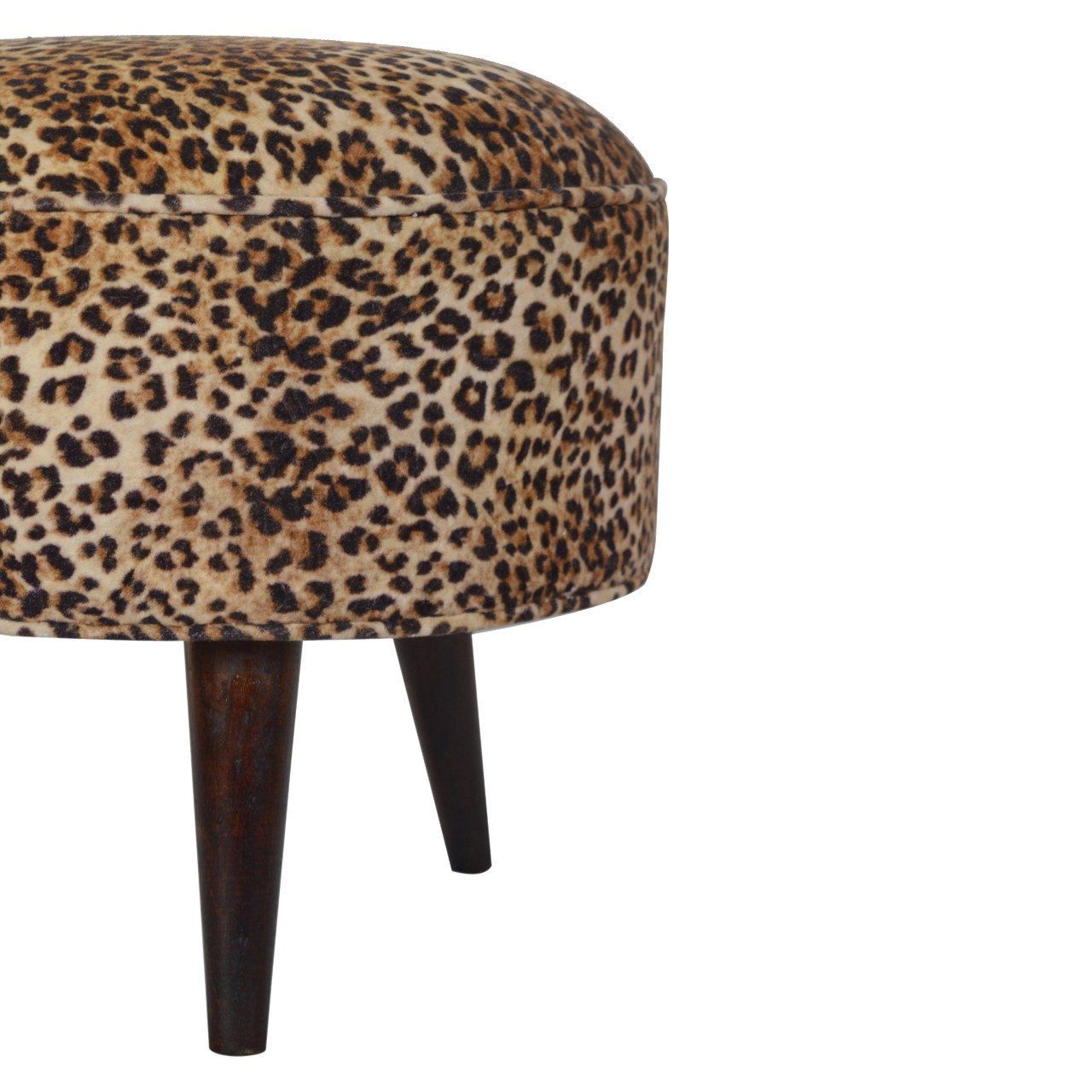 Leopard Nordic Style Footstool - Image 5