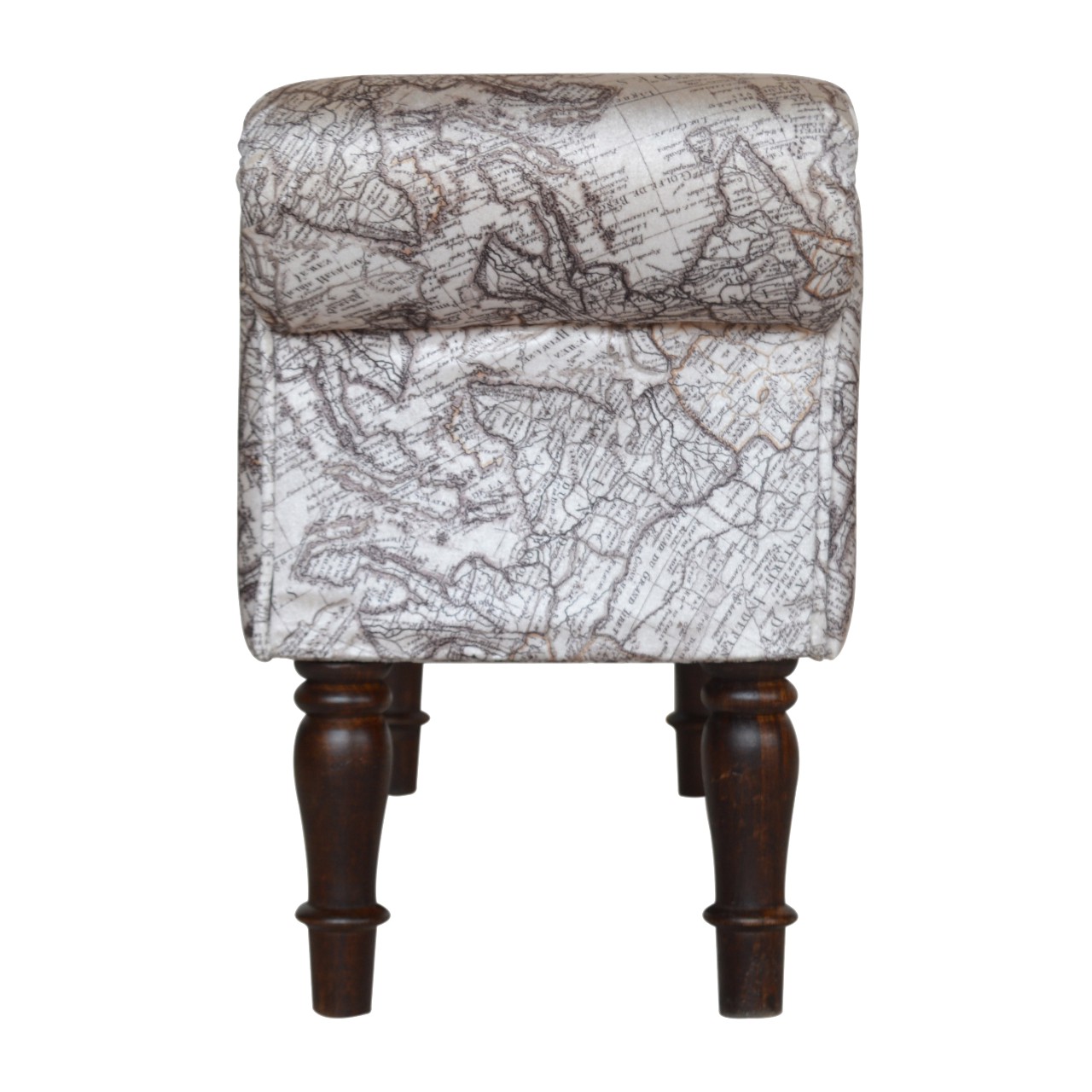 Map Printed Bedroom Bench - Image 10