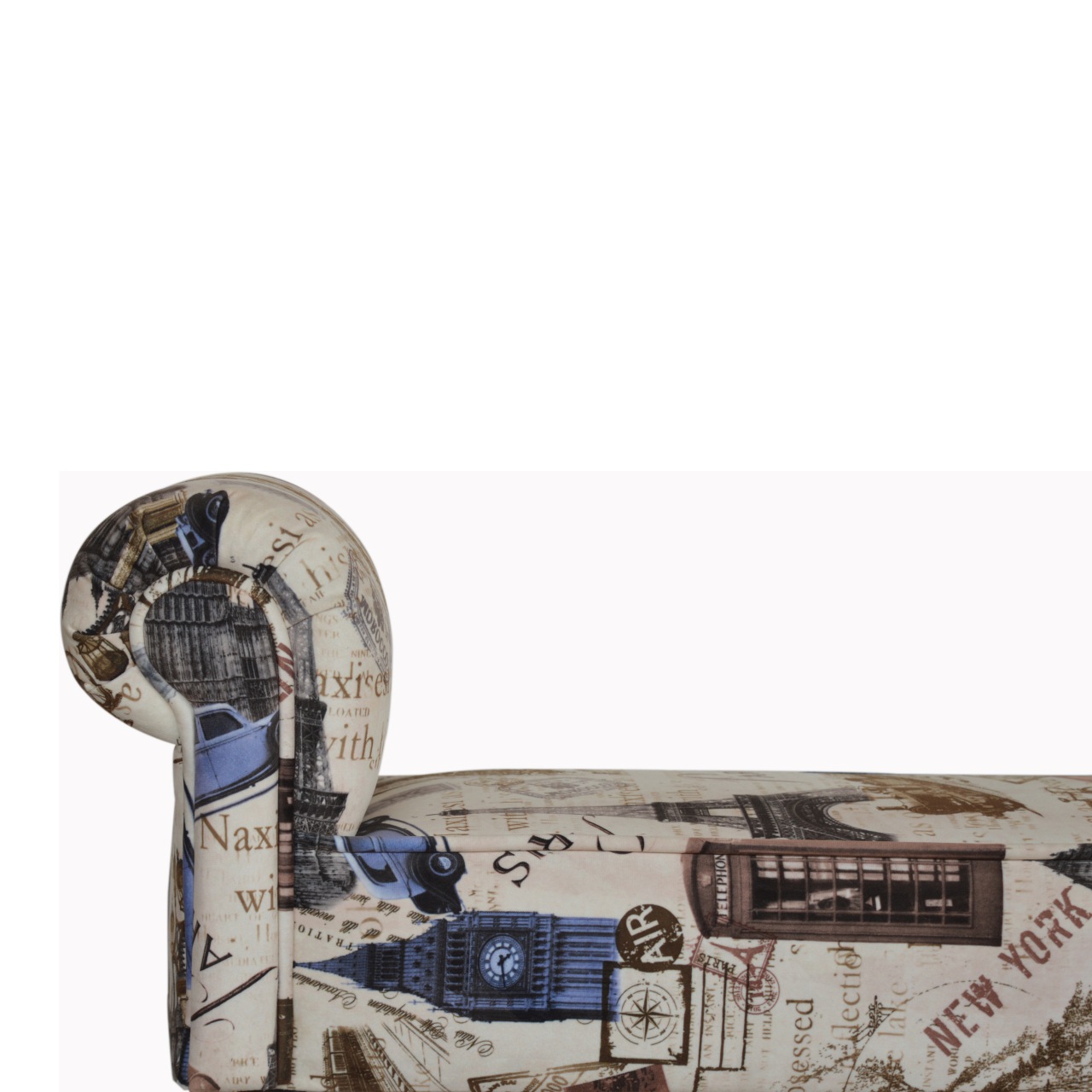 IN1275 - City Printed Bedroom Bench - Image 5