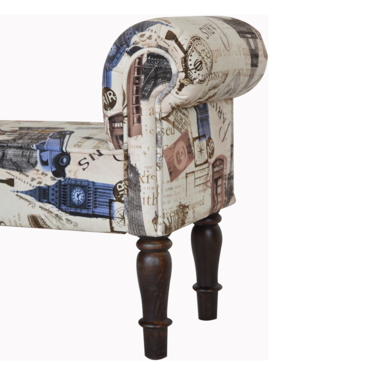 IN1275 - City Printed Bedroom Bench - Image 8