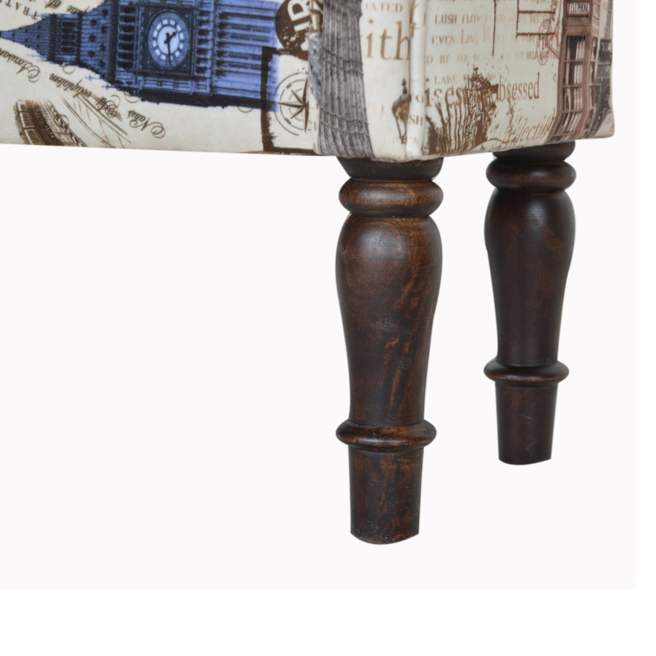 IN1275 - City Printed Bedroom Bench - Image 9