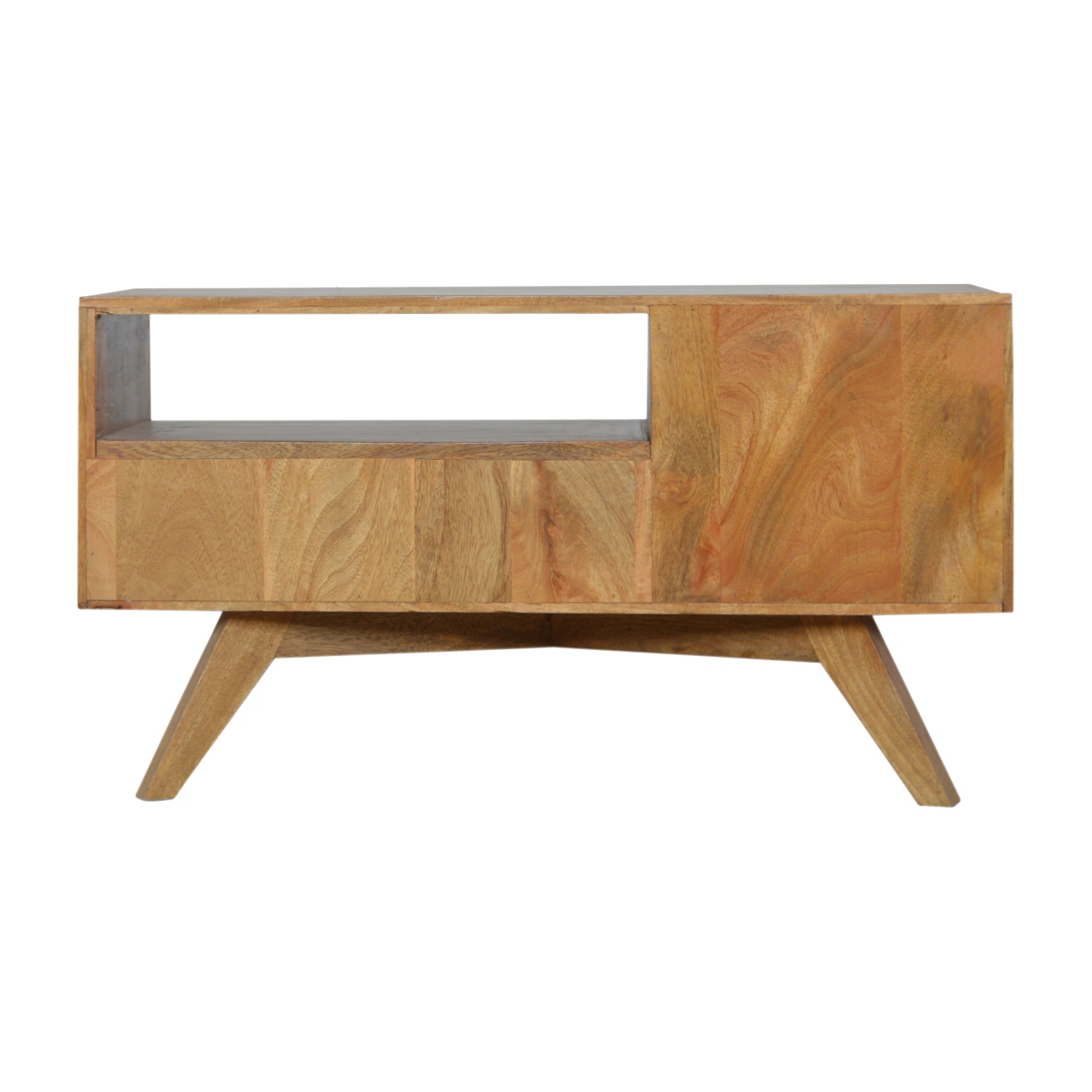 Line Grey Media Unit with Open Slot - Image 10