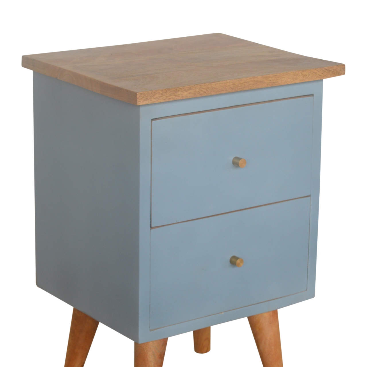 Blue Hand Painted Bedside - Image 6