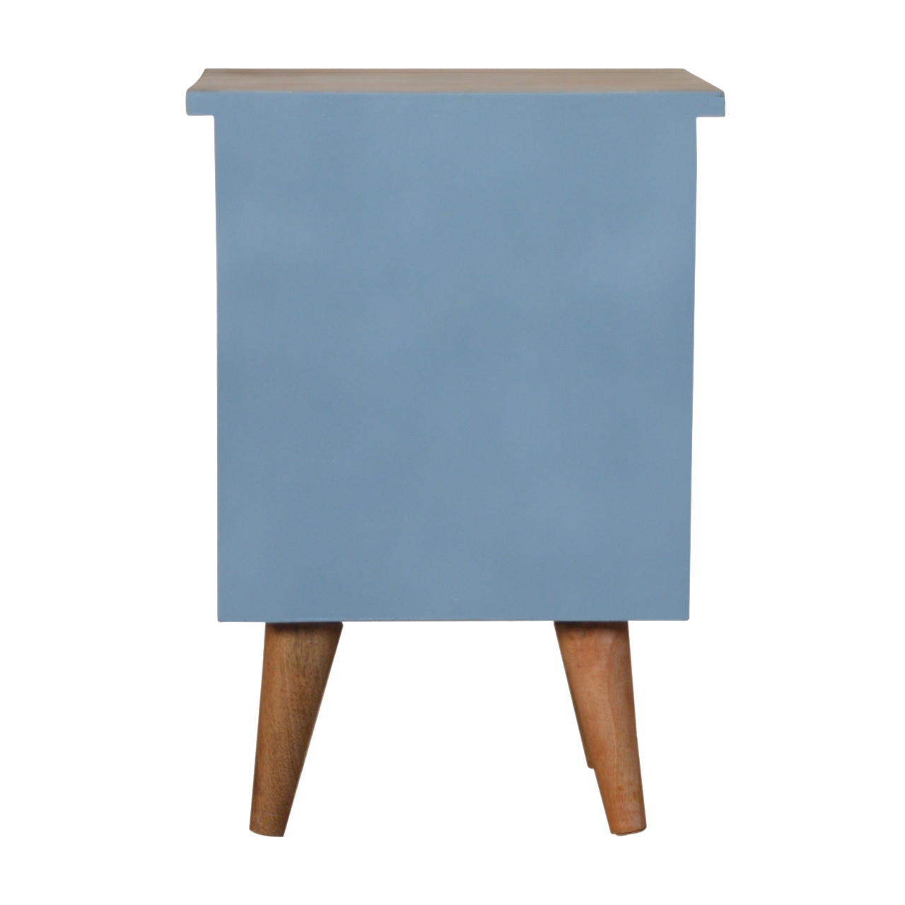 Blue Hand Painted Bedside - Image 2