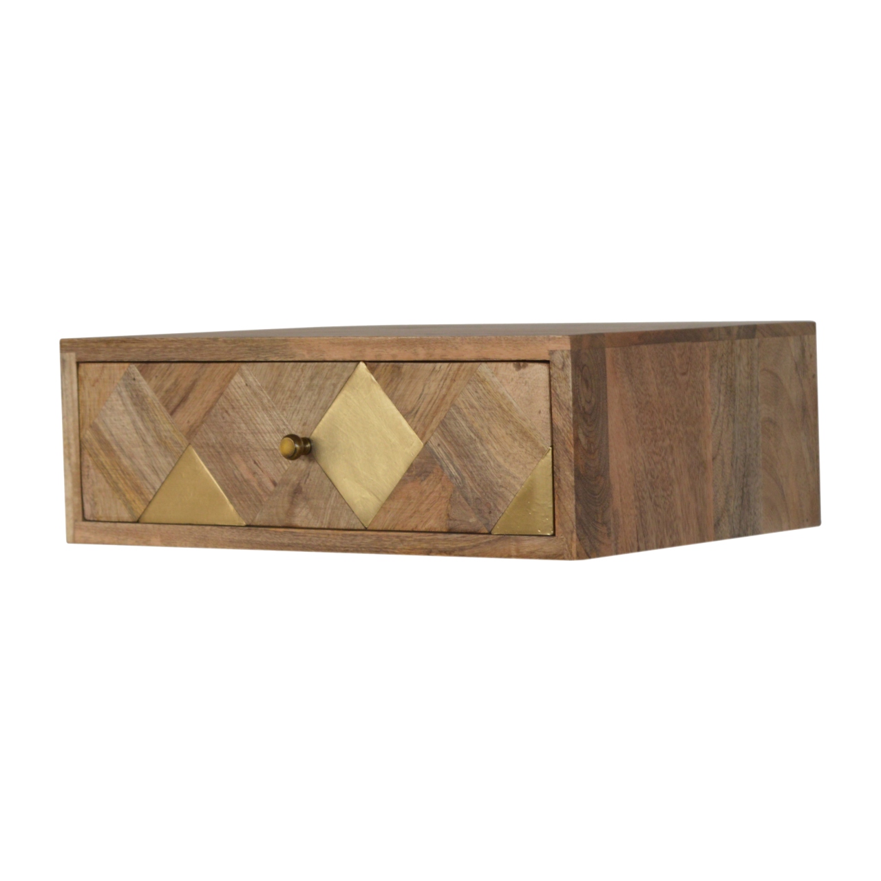 Wall Mounted Brass Inlay Bedside - Image 3