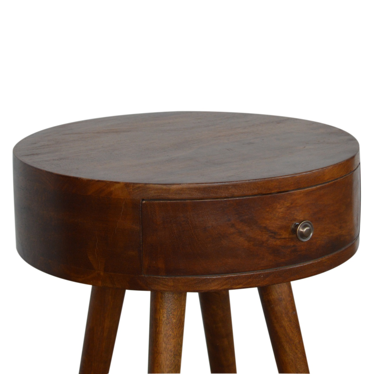 Nordic Chestnut Circular Bedside - Image 4