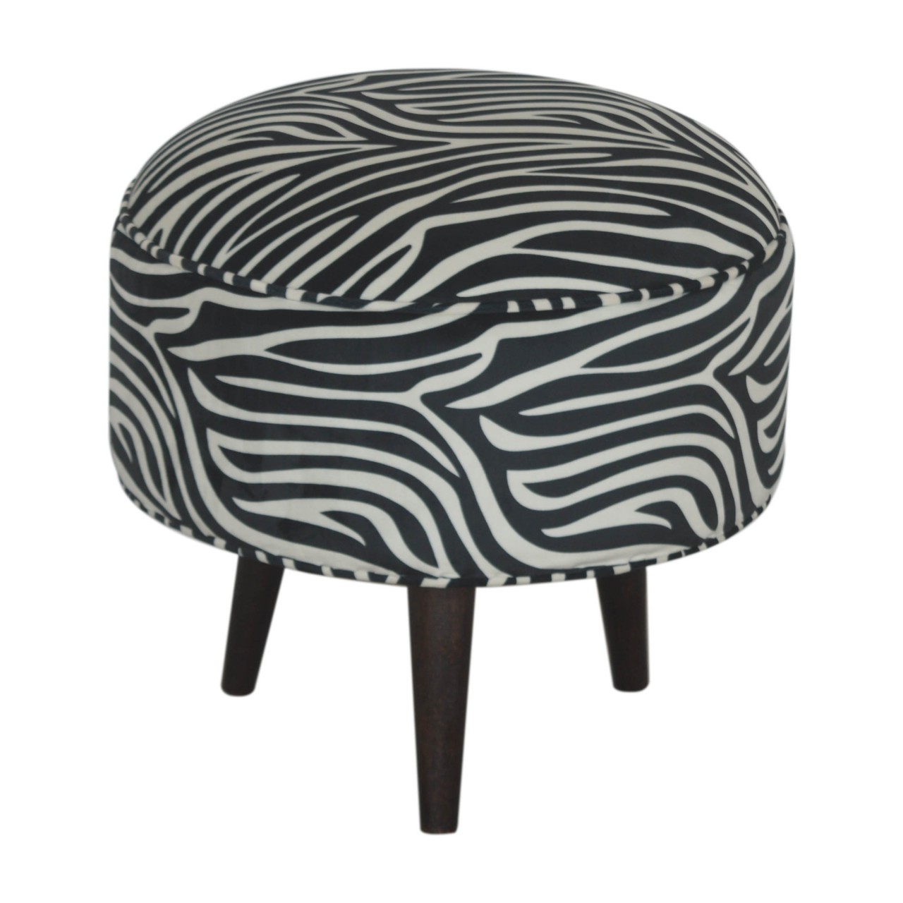 Zebra Nordic Style Footstool - Image 3