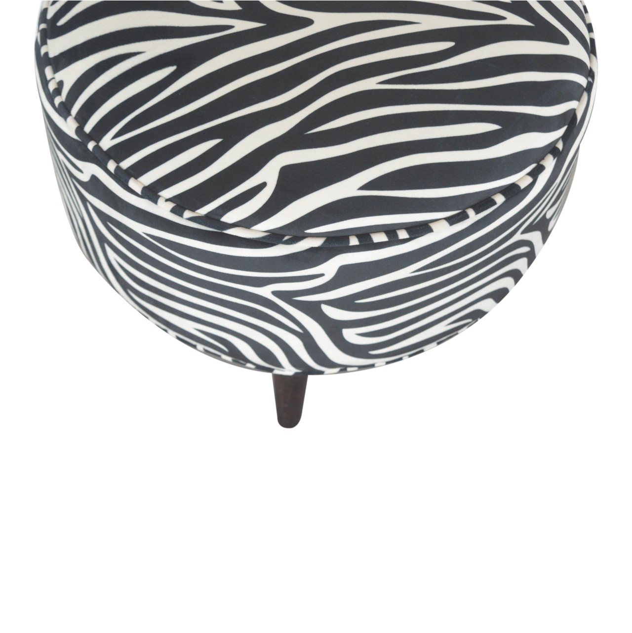 Zebra Nordic Style Footstool - Image 4