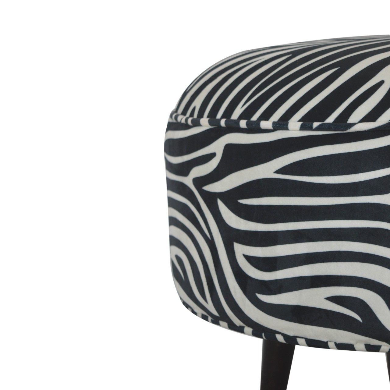 Zebra Nordic Style Footstool - Image 6