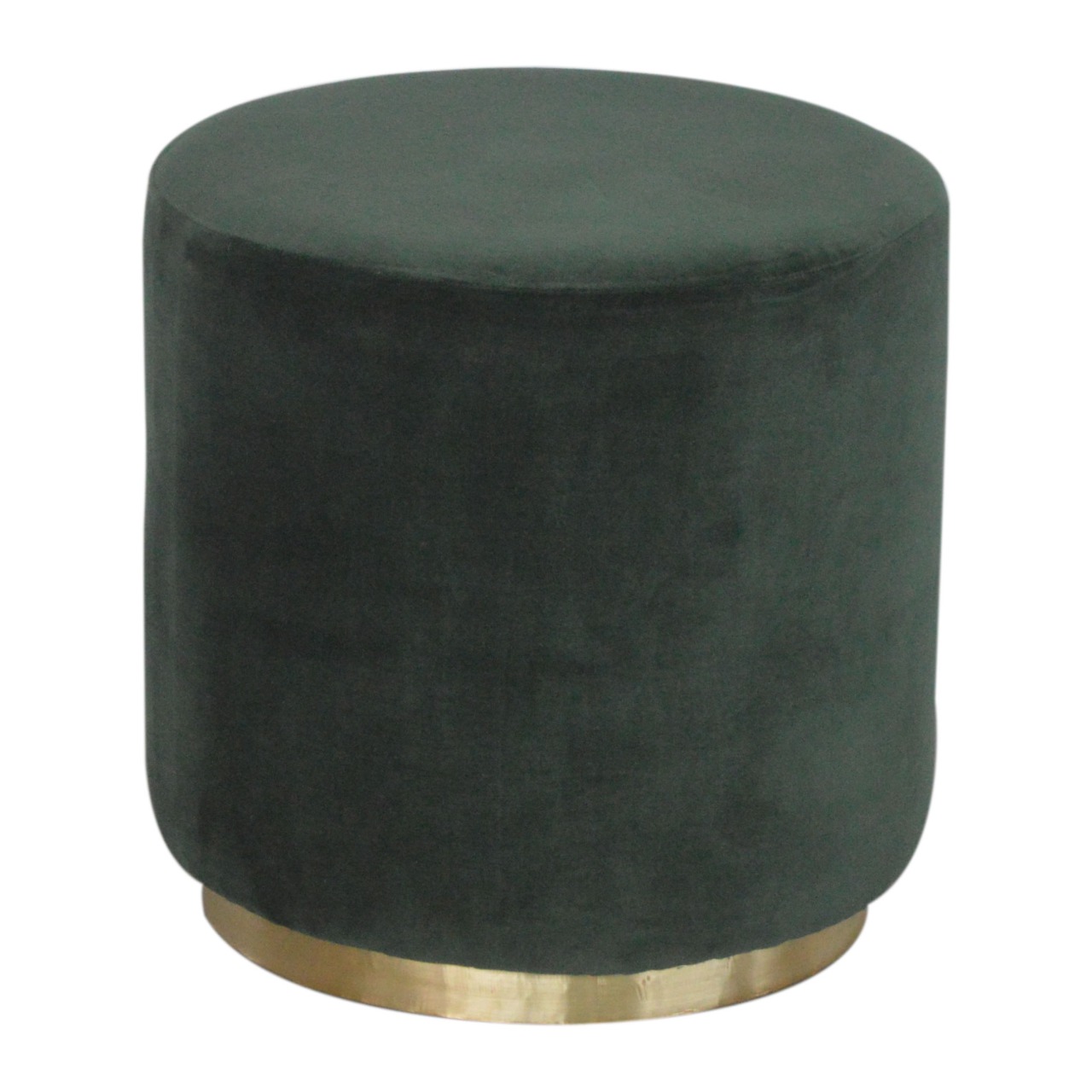 Emerald Velvet Gold Footstool - Image 2