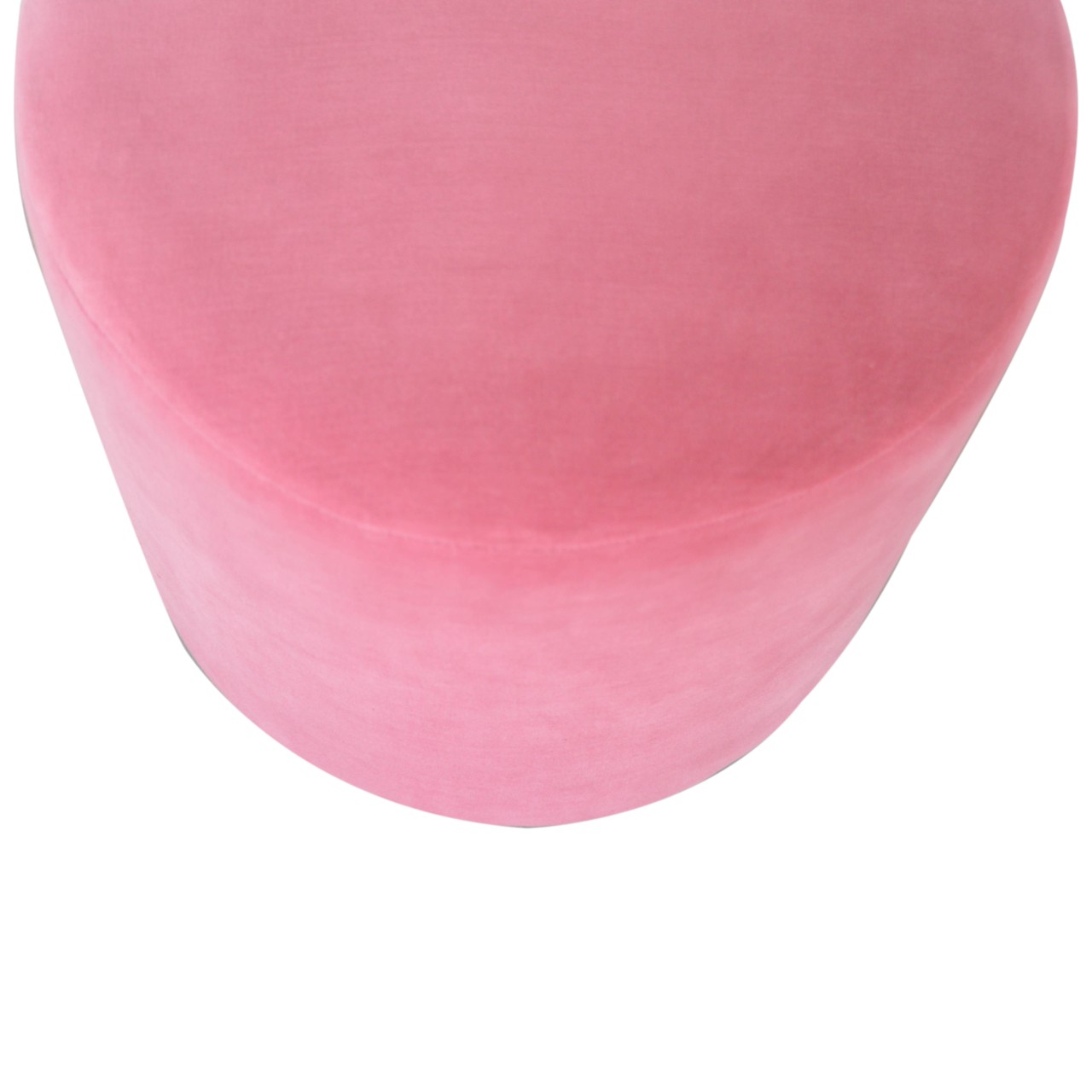 Pink Velvet Wooden Footstool - Image 3