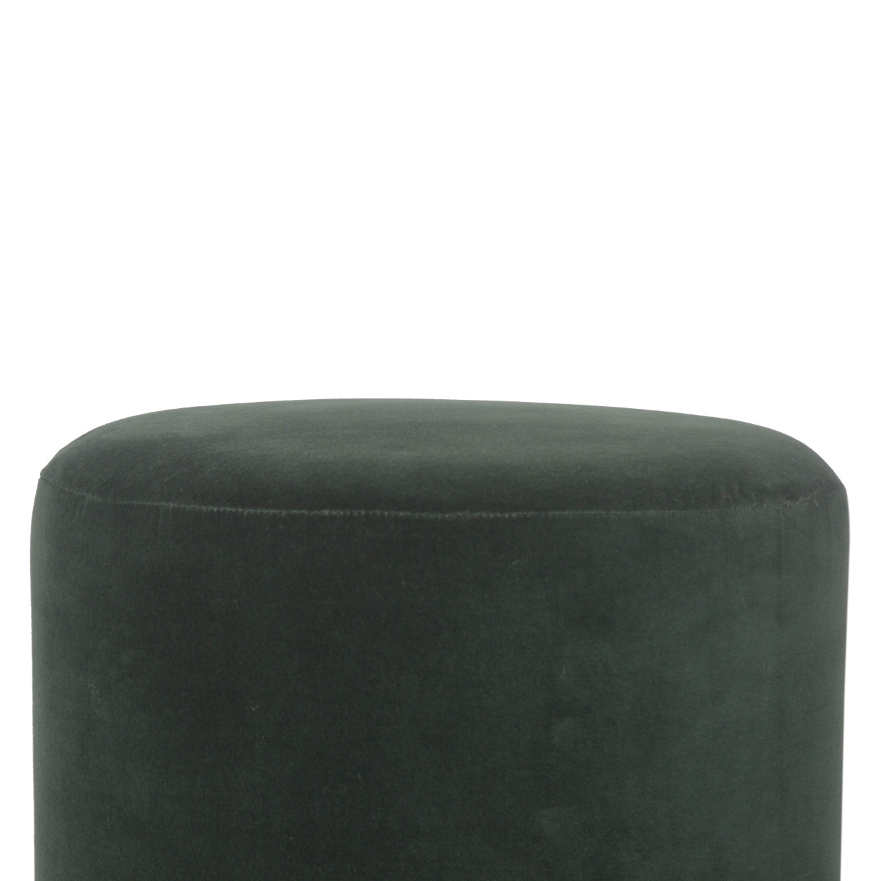 Emerald Footstool with Wood Base - Image 6