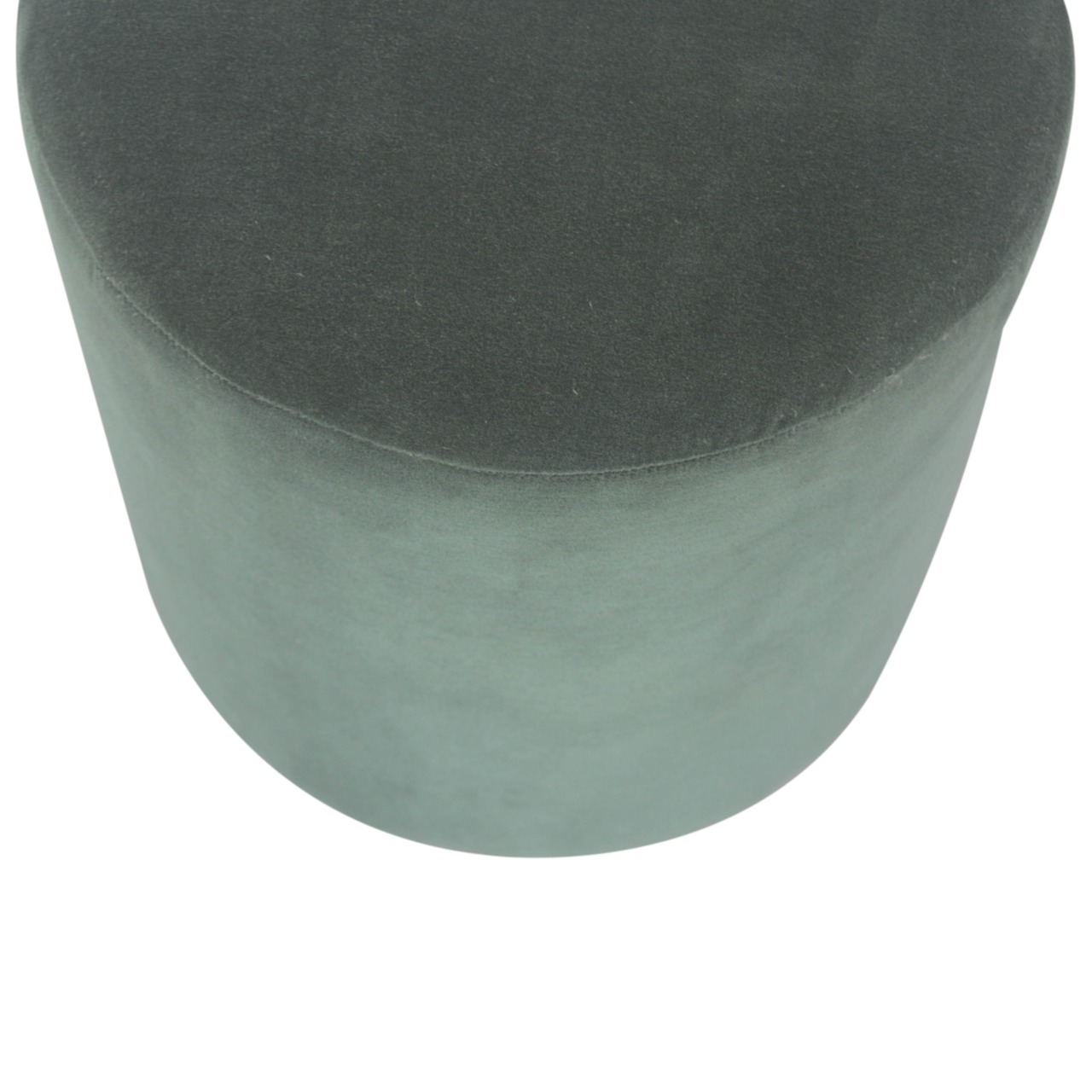 Emerald Footstool with Wood Base - Image 5