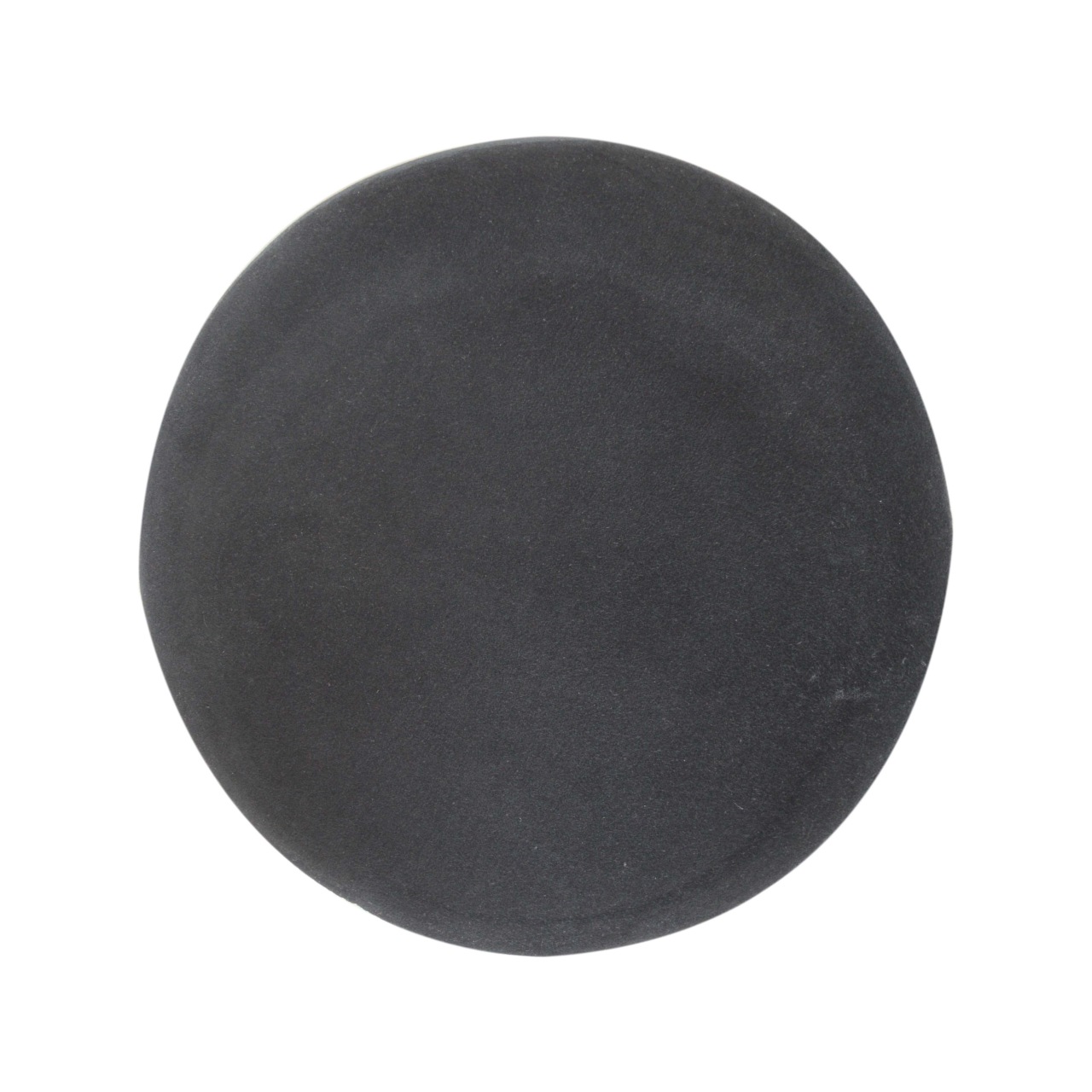 Black Velvet Wooden Base Footstool - Image 7