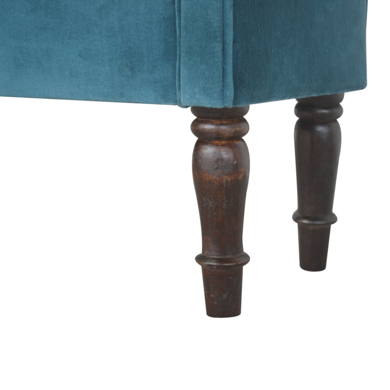 Teal Velvet Bench - Image 8