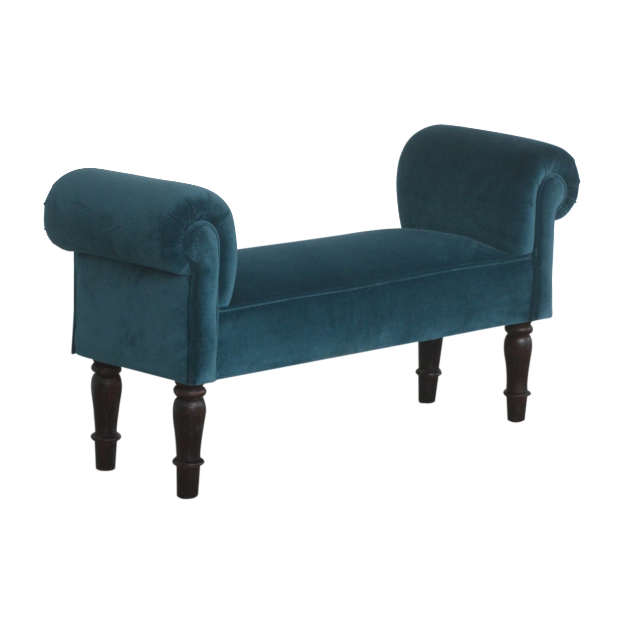 Teal Velvet Bench - Image 9