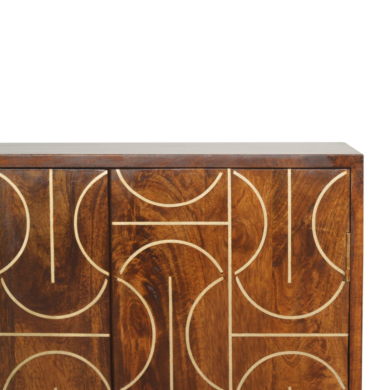 Chestnut Inlay Abstract Cabinet - Image 5