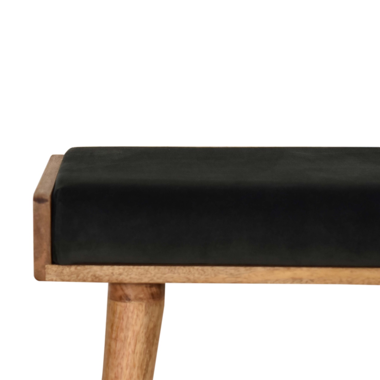 Emerald Velvet Tray Style Footstool - Image 11