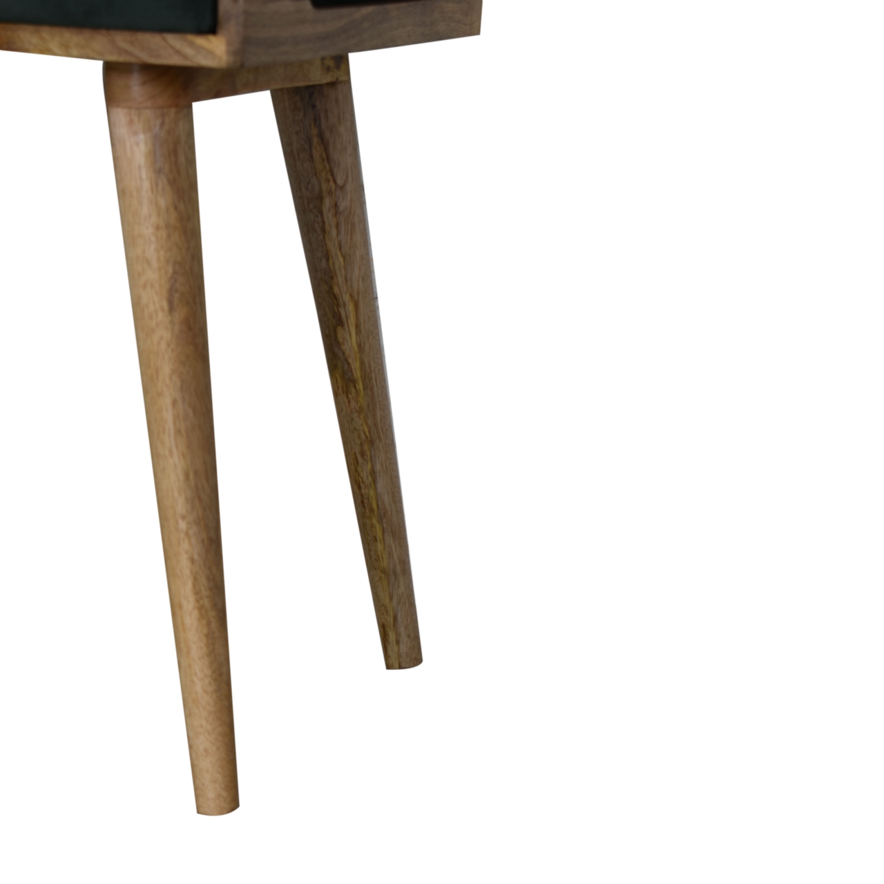 Emerald Velvet Tray Style Footstool - Image 8