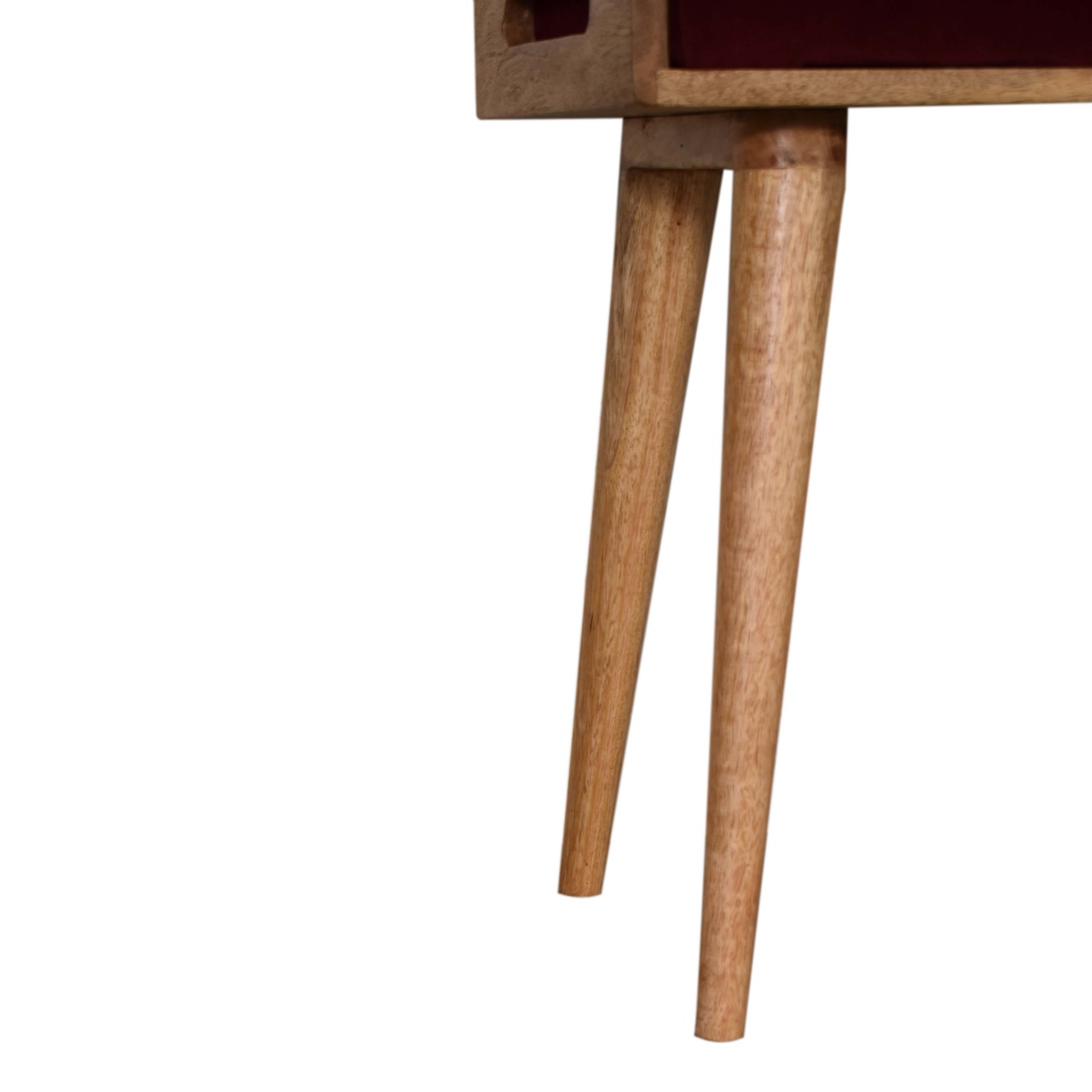 Wine Red Tray Style Footstool - Image 6