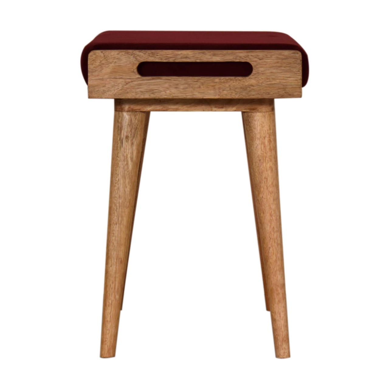 Wine Red Tray Style Footstool - Image 7