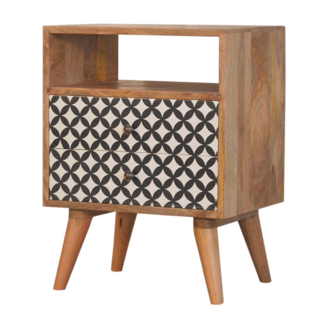 Diamond Print Open Slot Bedside - Image 4