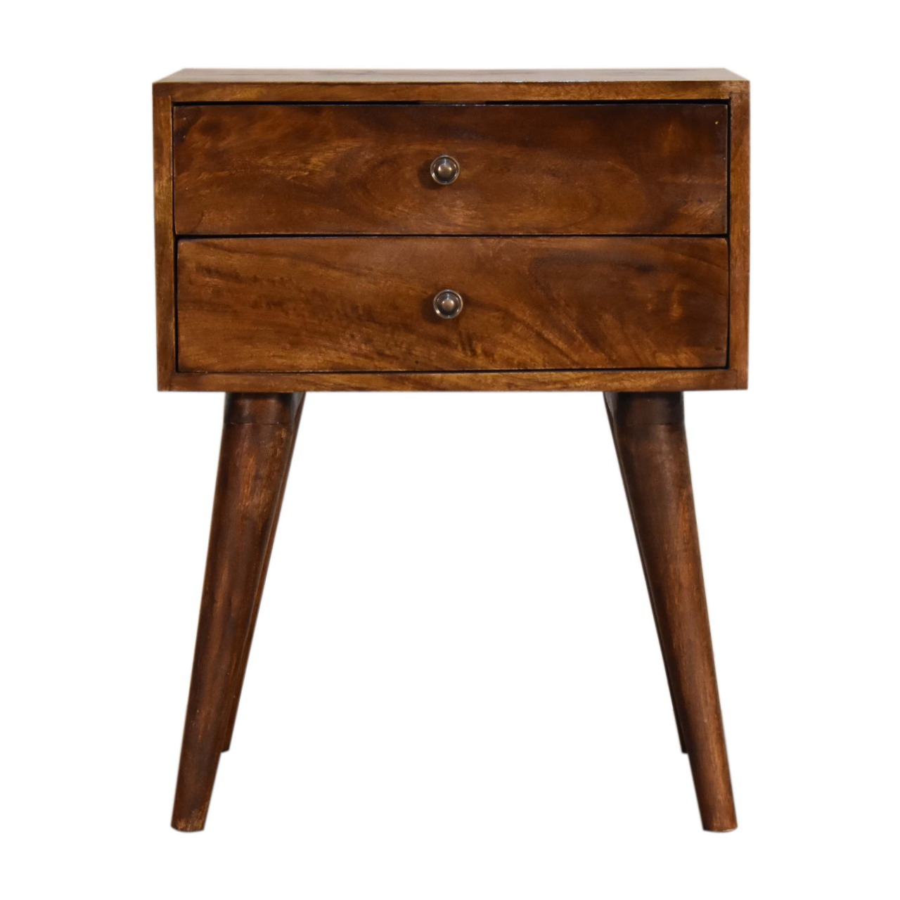 Chestnut Modern Solid Wood Bedside - Image 2