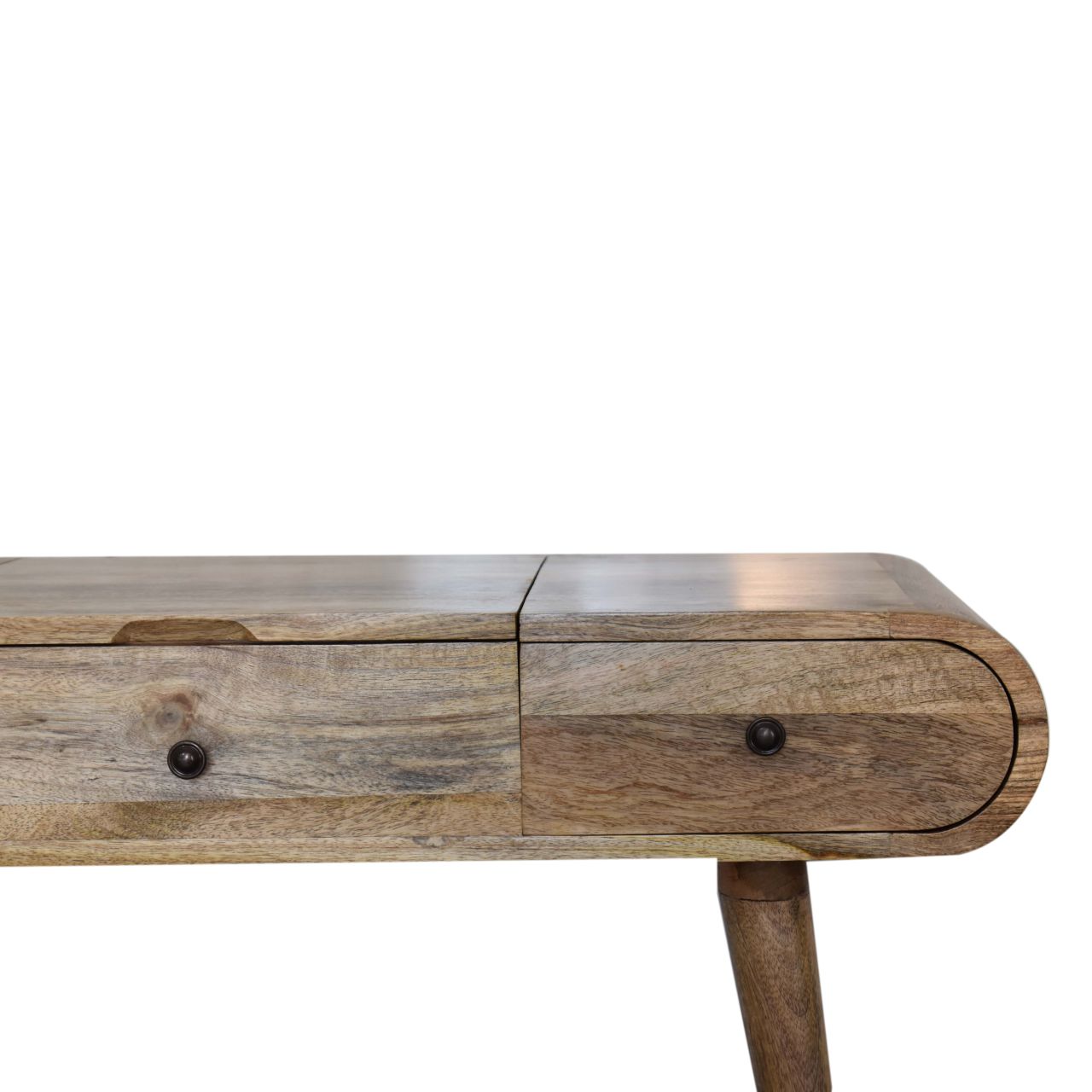 Oak-ish Round Dressing Table - Image 7