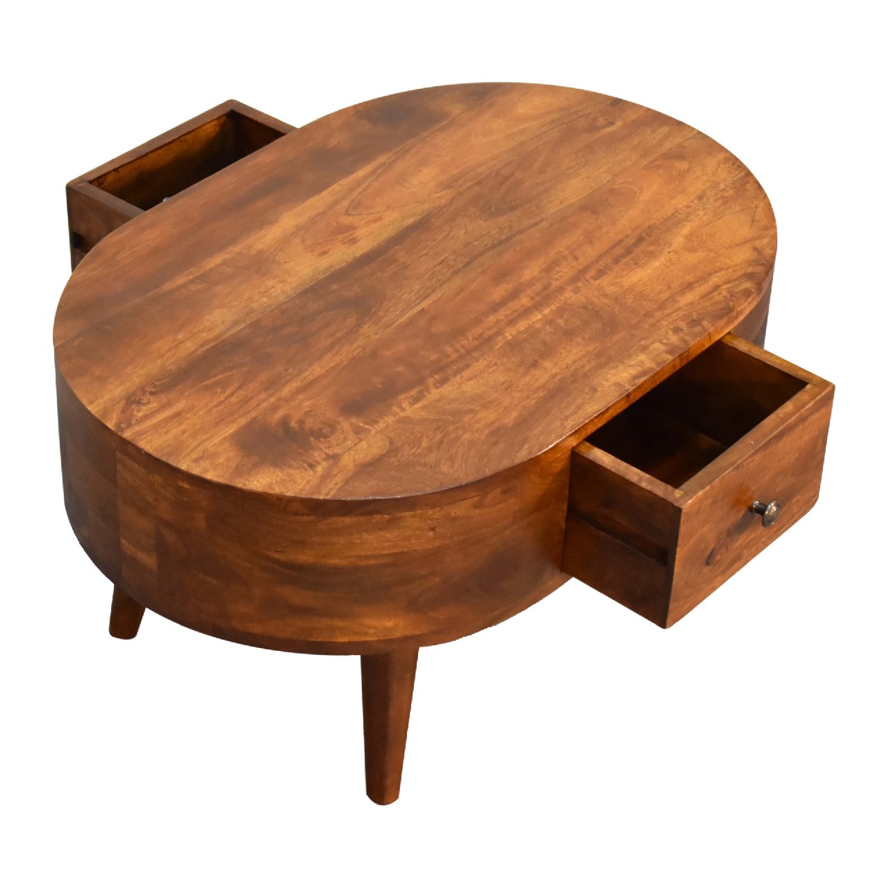 Mini Chestnut Rounded Coffee Table - Image 6