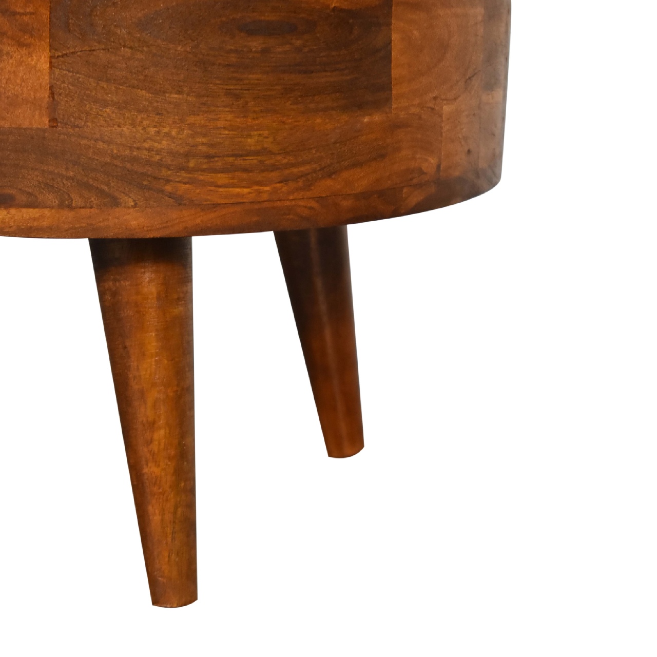 Mini Chestnut Rounded Coffee Table - Image 8