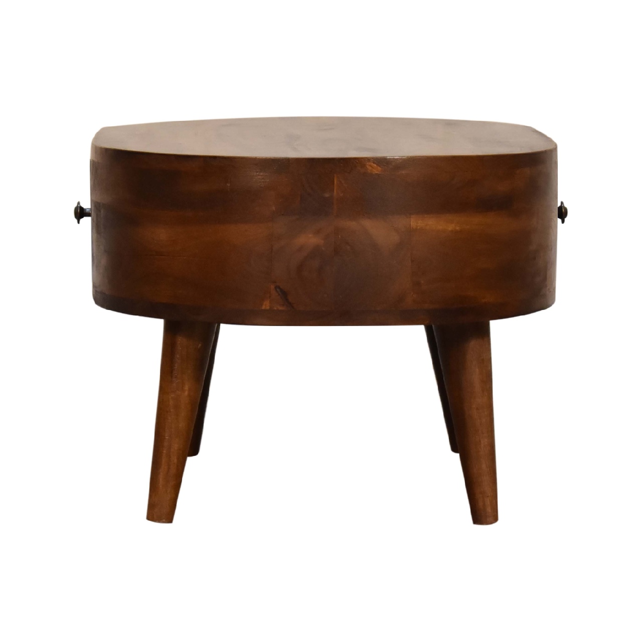 Mini Chestnut Rounded Coffee Table - Image 9