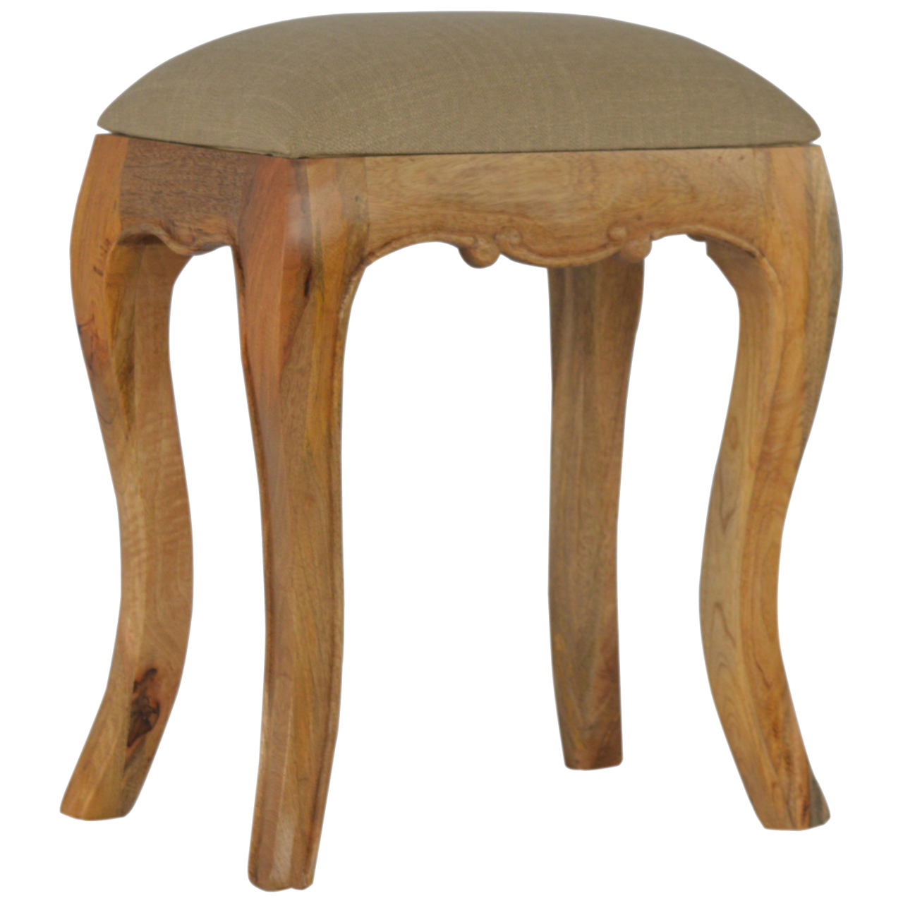 Chantilly Mud Linen Stool - Image 2