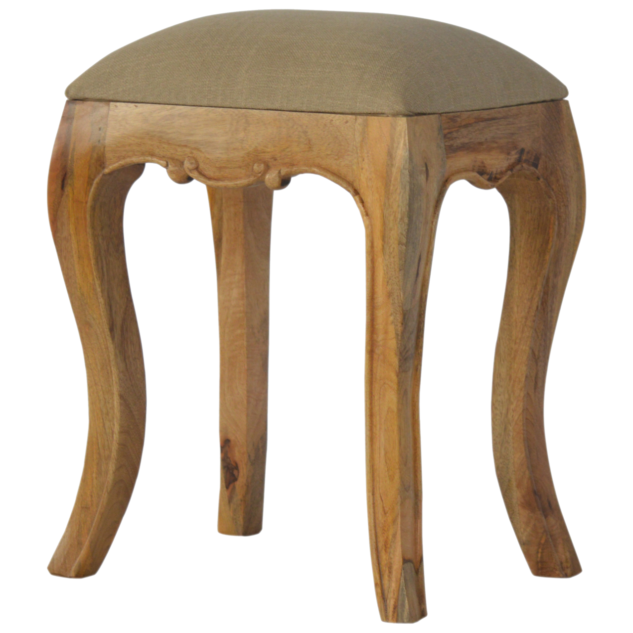 Chantilly Mud Linen Stool - Image 3