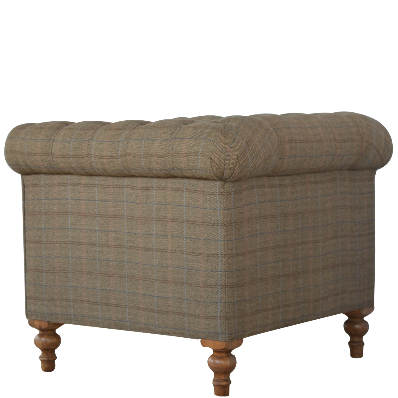 Chesterfield Multi Tweed Armchair - Image 4