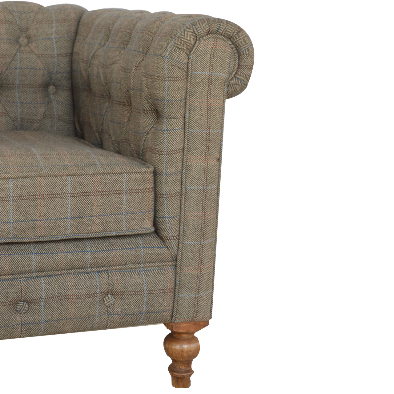 Chesterfield Multi Tweed Armchair - Image 5