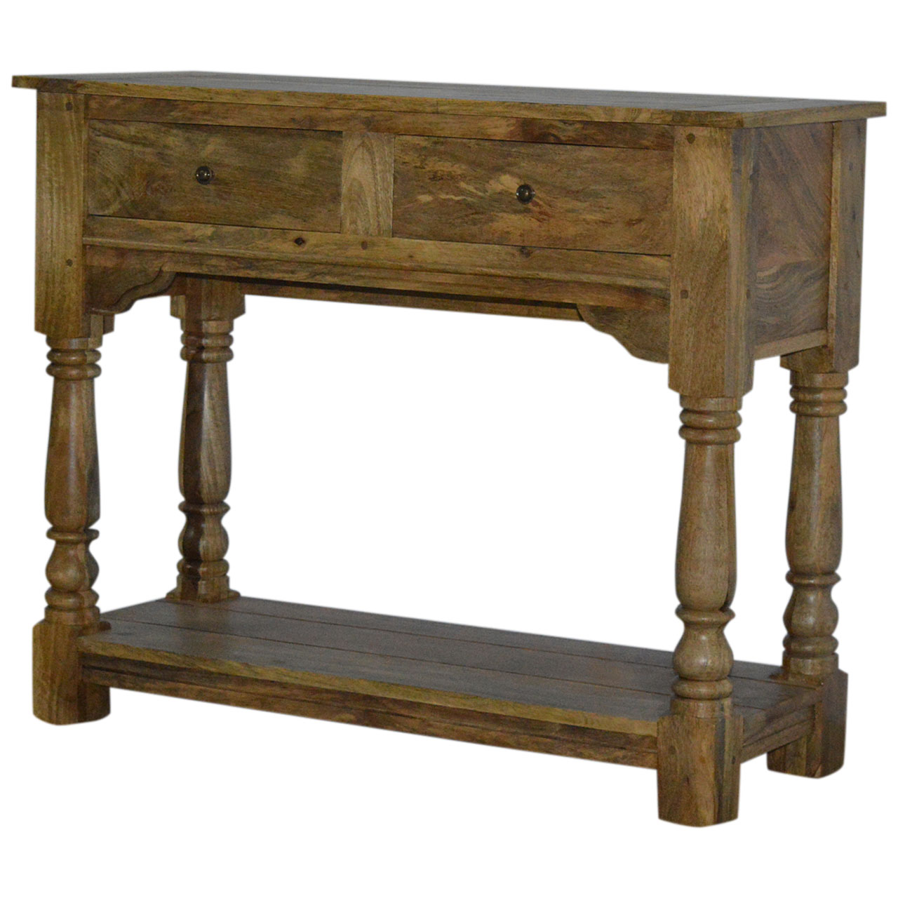 Solid Mango 2 Drawer Console - Image 4